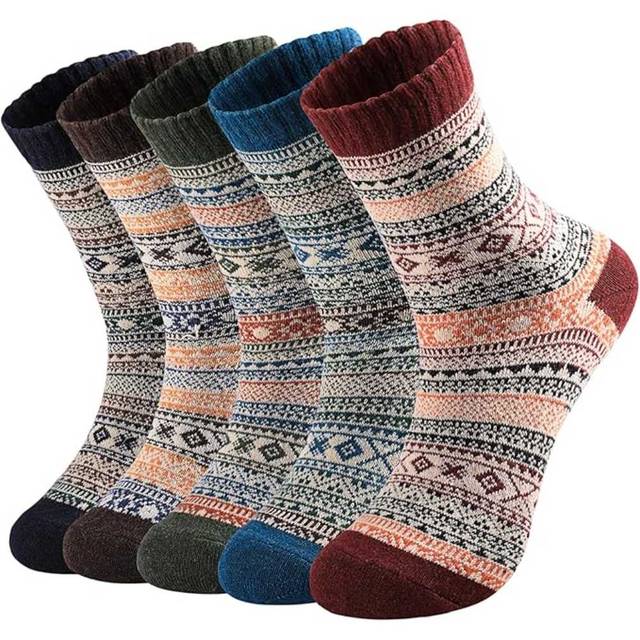5-Pairs Pleneal Women's Wool Socks