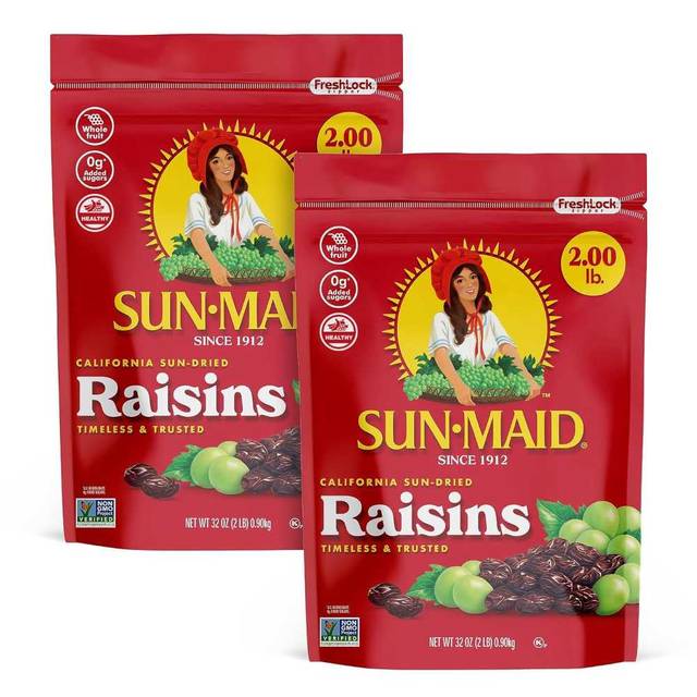 2-Pack Sun-Maid California Sun-Dried Raisins, 32 oz.