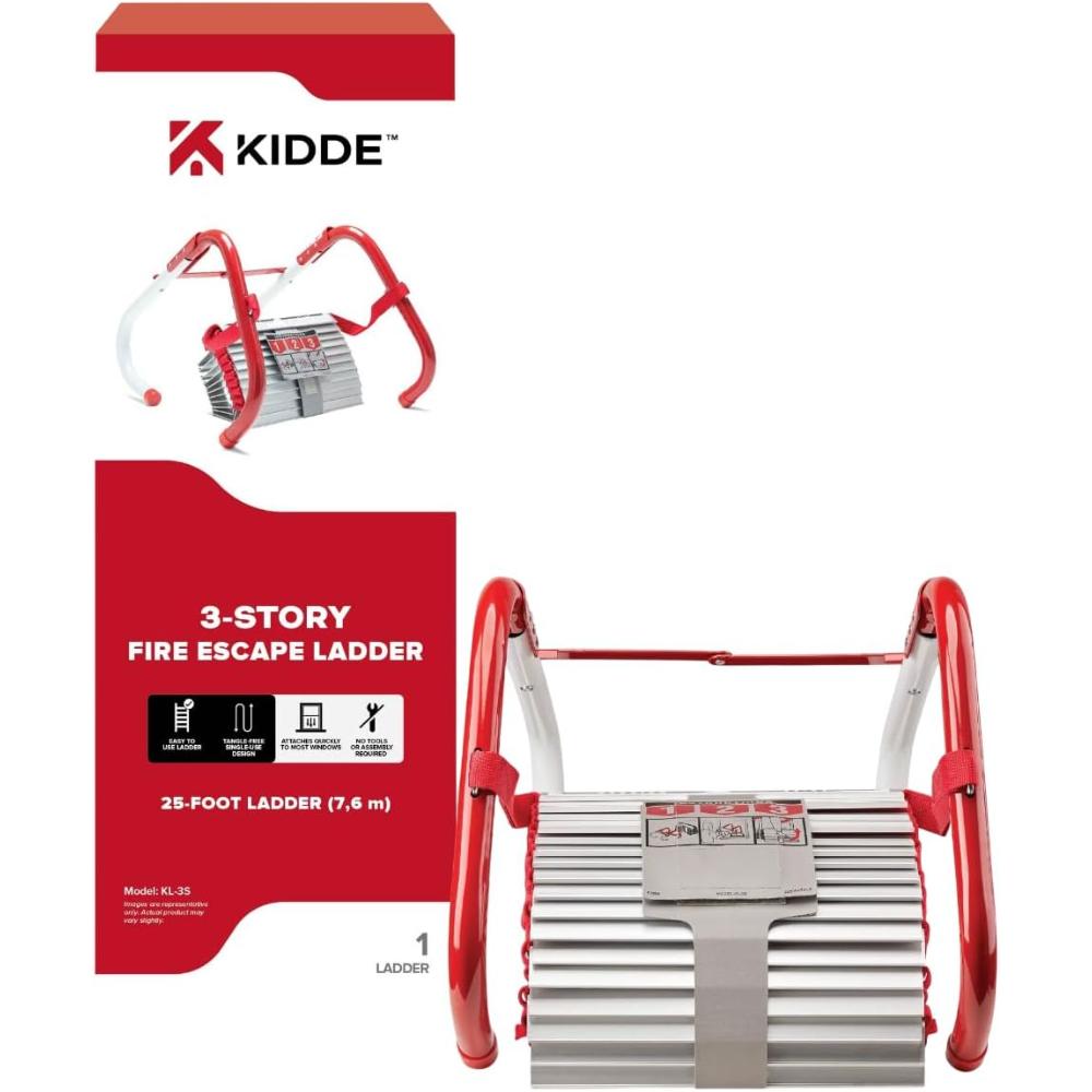 Kidde 3-Story 25' Fire Escape Ladder