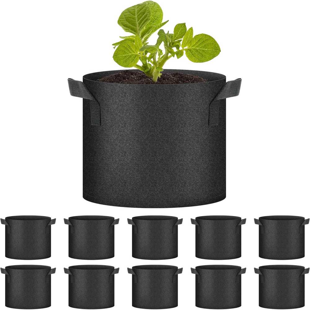 10-Pack HealSmart 7-Gallon Grow Bags