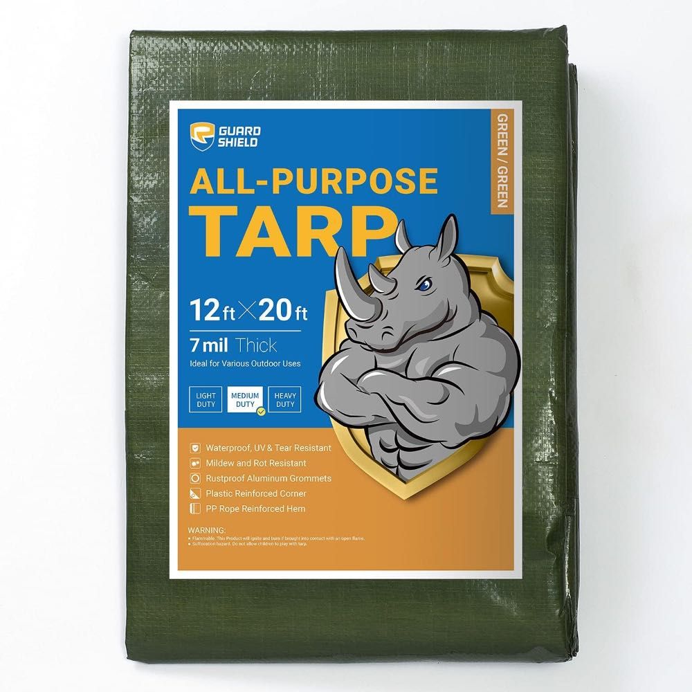 Guard Shield 12' x 20' 7-Mil Tarp (Green)