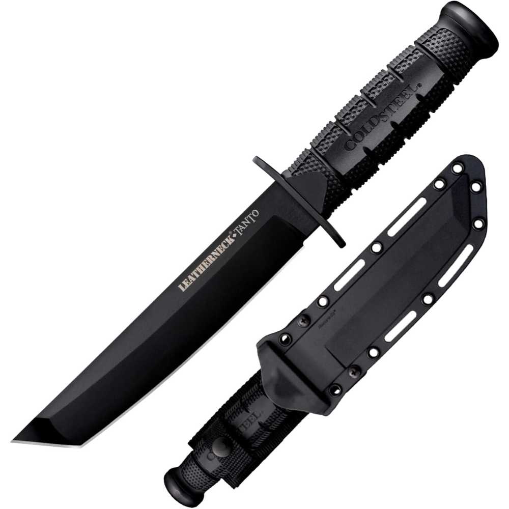 Cold Steel Leatherneck Tanto 7" German D2 Fixed Blade w/ Secure-Ex Sheath