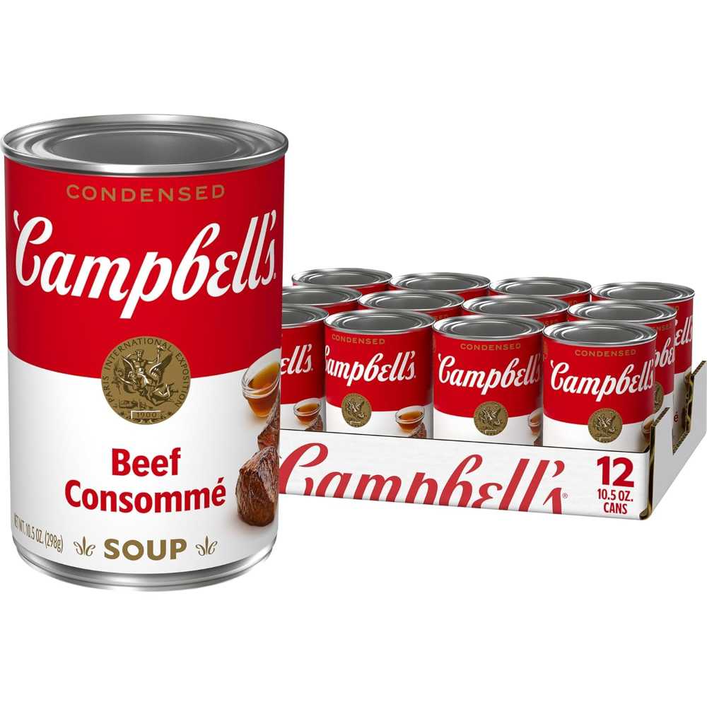 12-Pack Campbell's Condensed Beef Consomme Soup, 10.5 oz.