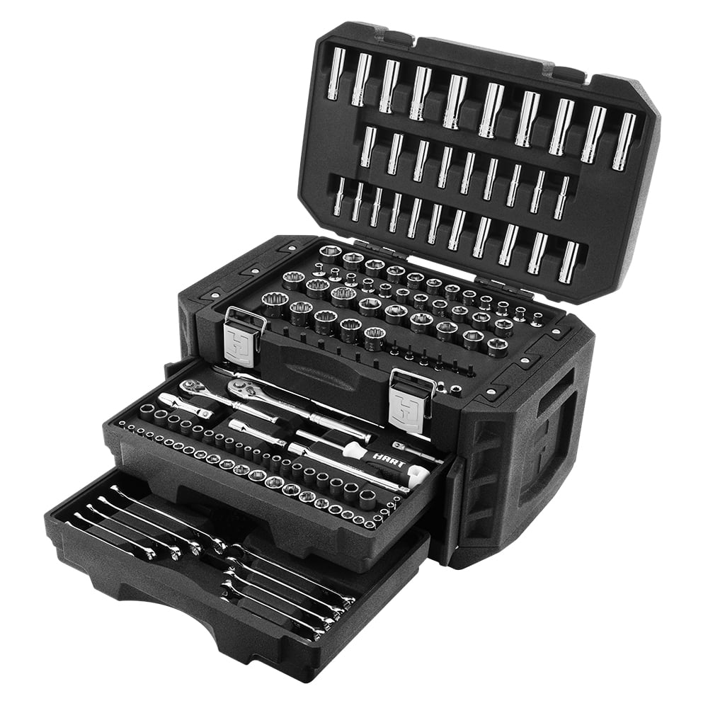 270-Piece HART Mechanics Tool Set, Metric and Standard (SAE)