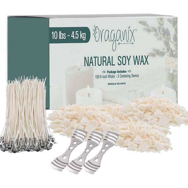 BOGO: Oraganix Candle Making Supplies (10 lb. Soy Wax + 150x Wicks)