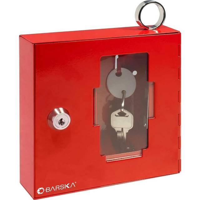 Barska Breakable Emergency Key Storage Lock Box w/ Attached Hammer