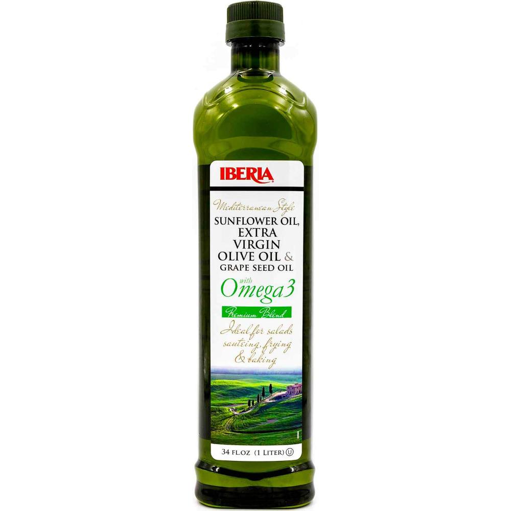 Iberia Mediterranean Style Omega 3 Cooking Oil, 34 oz.