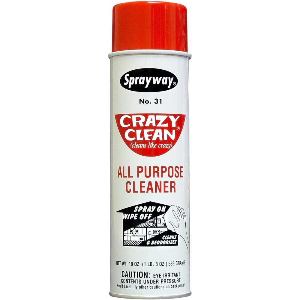 Sprayway Crazy Clean Aerosol All Purpose Cleaner, 19 oz.