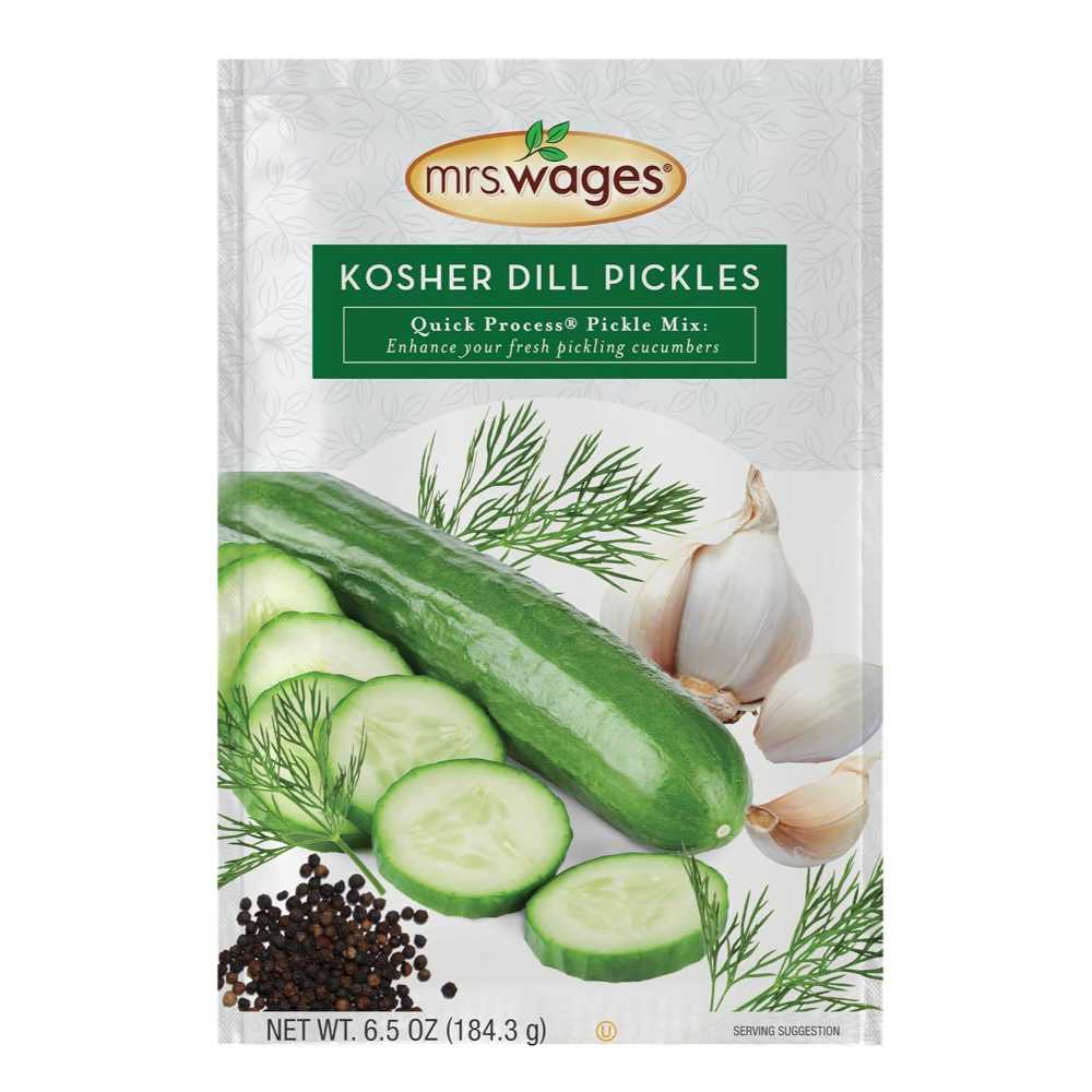 6-Pack Mrs. Wages Kosher Dill Pickles Quick Process Mix, 6.5 oz.