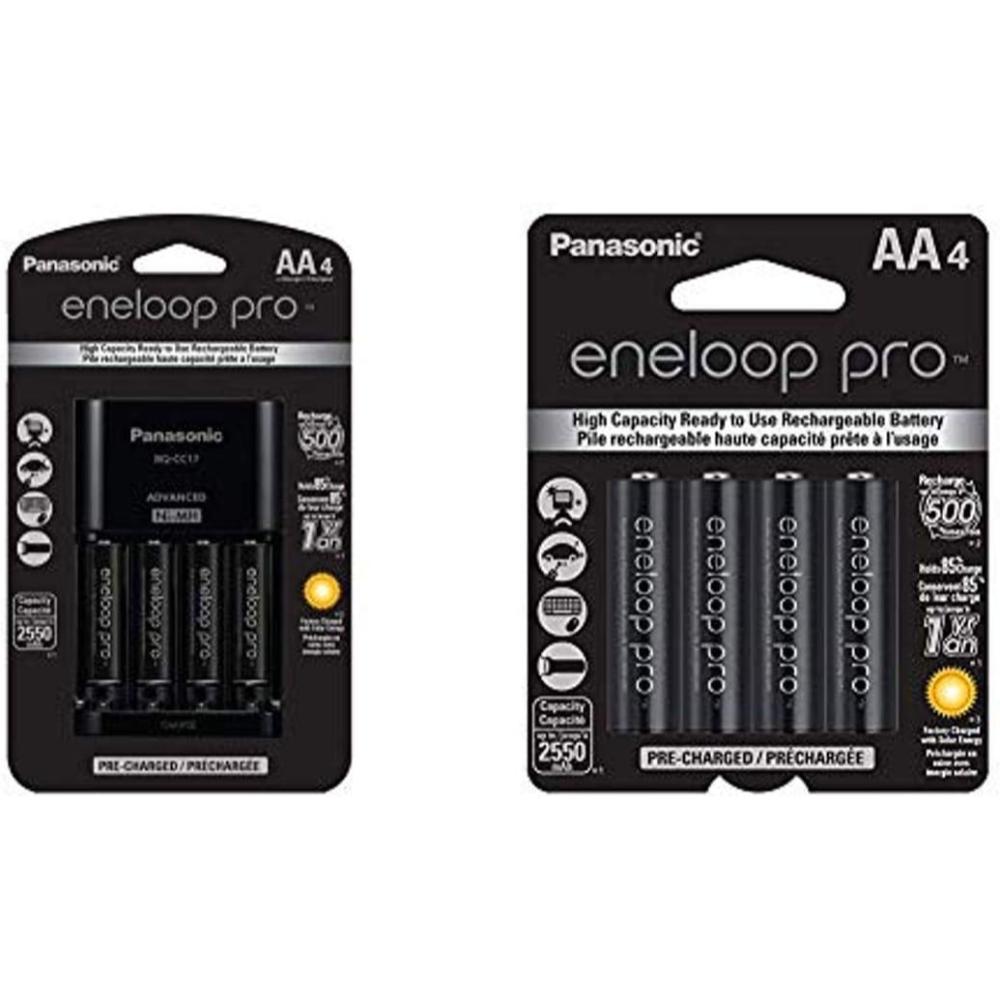 Panasonic Eneloop Pro Bundle (Pro Battery Charger + 8x AA NiMH 2500mAh)