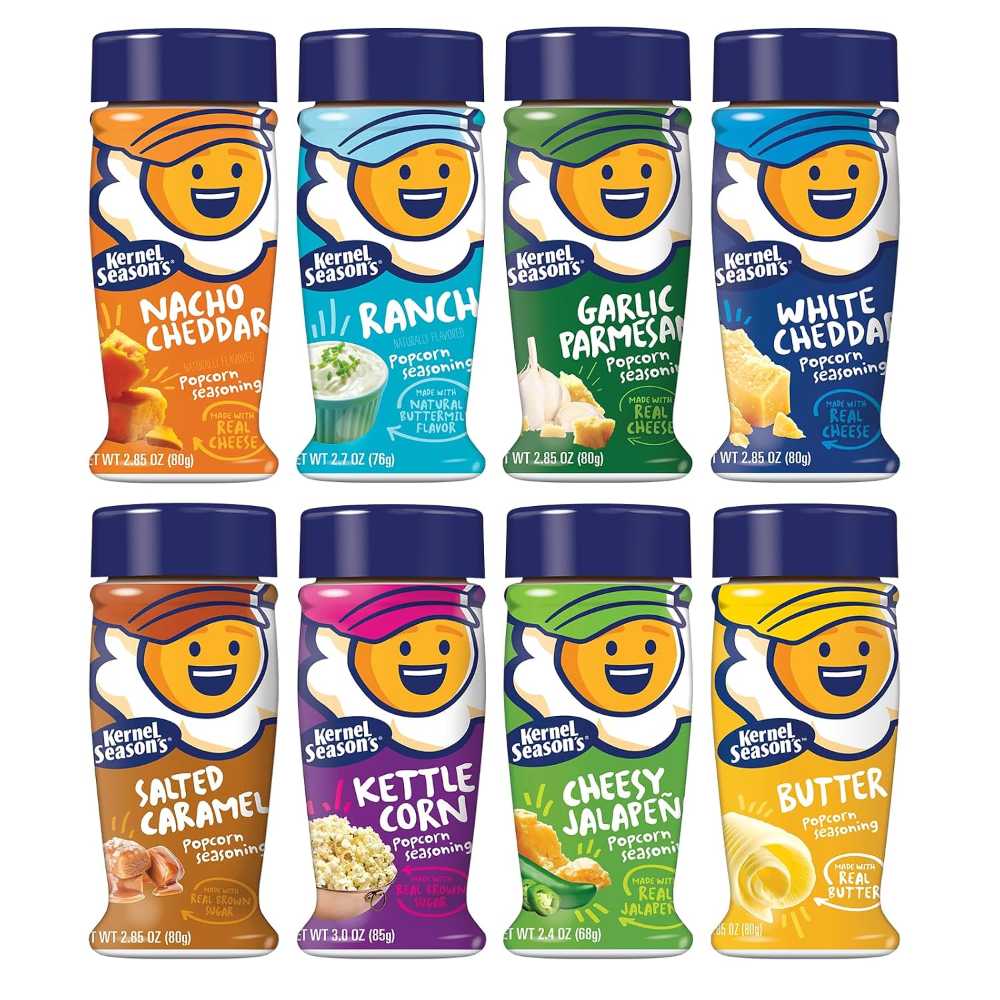 8-Pack Kernel Season's Popcorn Seasoning Variety Pack, 2.85 oz.