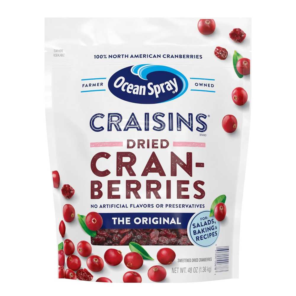 Ocean Spray Craisins Dried Cranberries, 48 oz.