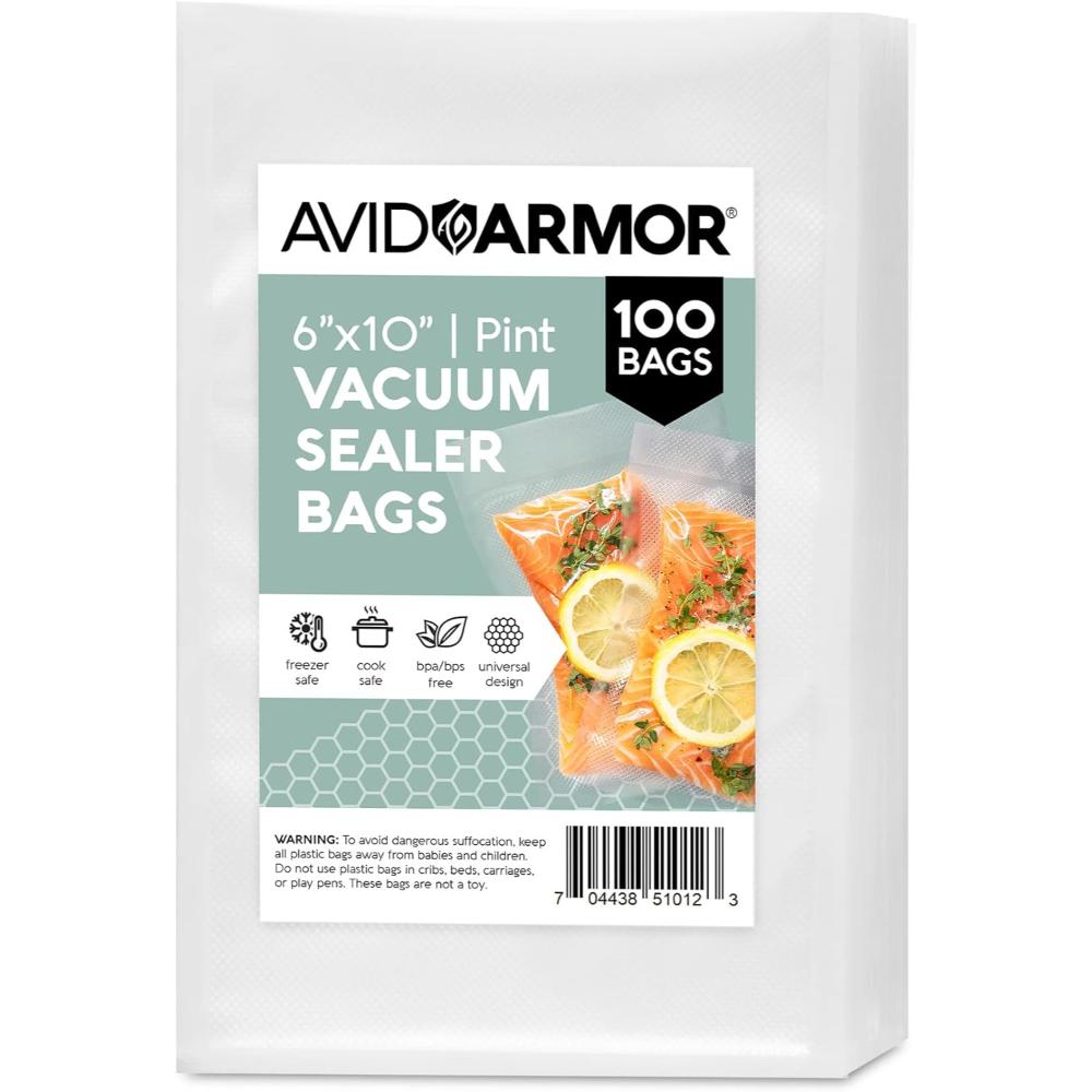 100-Pack Avid Armor Pint Size Vacuum Sealer Bags
