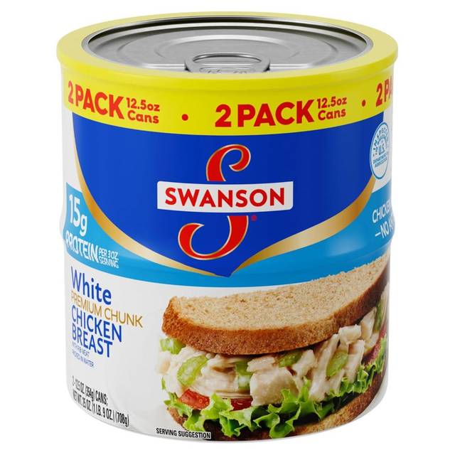 2-Pack Swanson Premium Chunk Canned Chicken Breast, 12.5 oz.