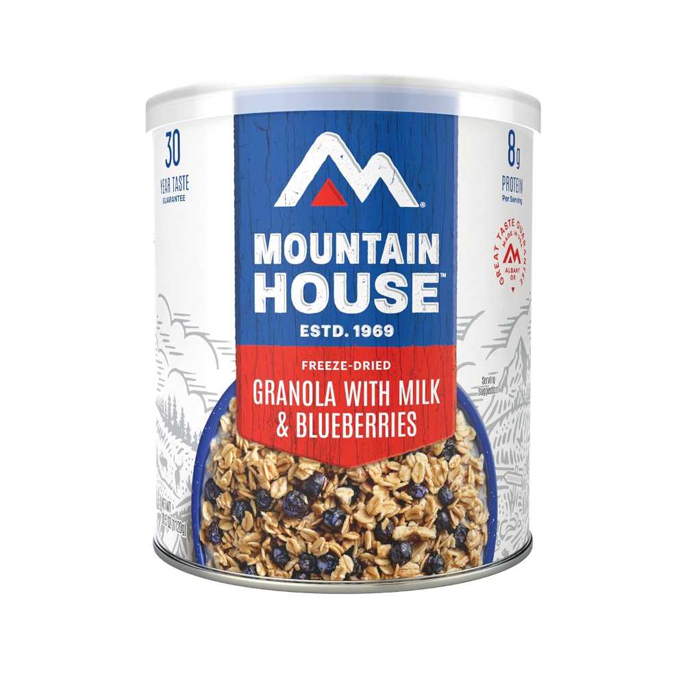 Mountain House Granola w/ Milk & Blueberries #10 Can