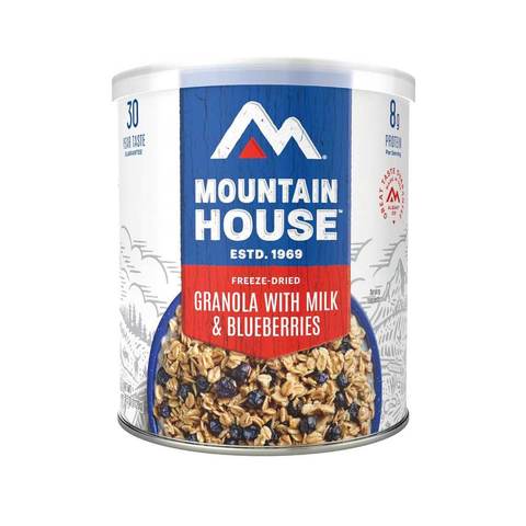 Mountain House Granola w/ Milk & Blueberries #10 Can