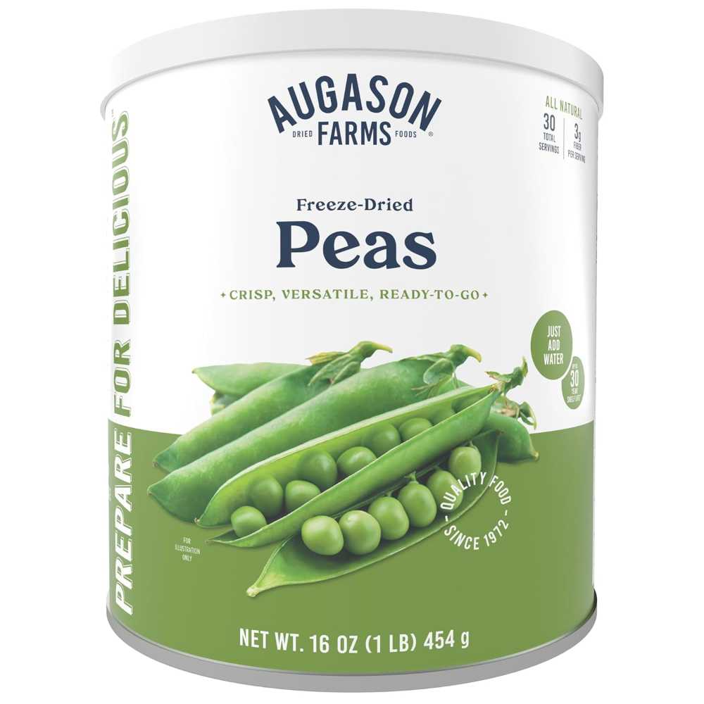 Augason Farms Freeze Dried Peas Can