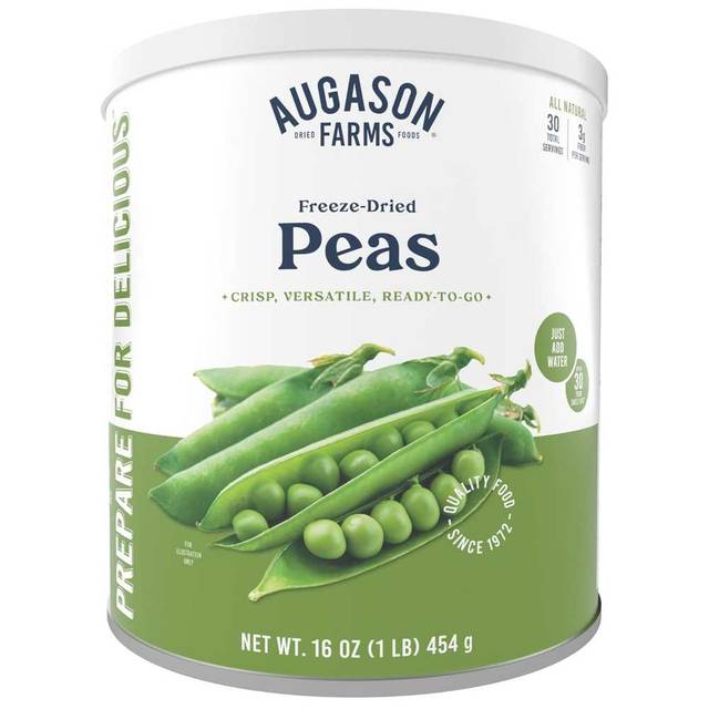 Augason Farms Freeze Dried Peas Can