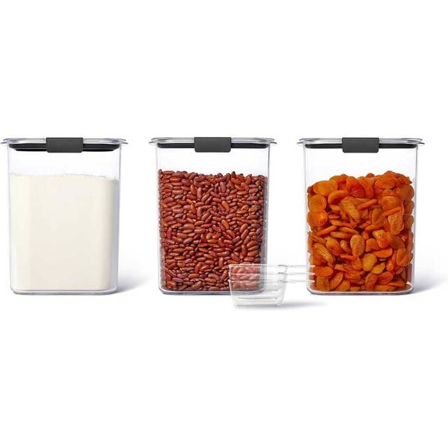 3-Pack Rubbermaid Brilliance 16-Cup Airtight Food Storage Container