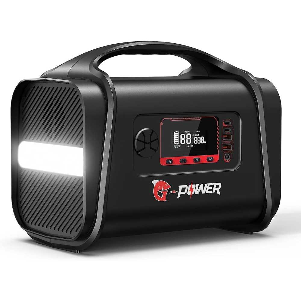 G-Power 556.8Wh/500W LifePO4 Power Station