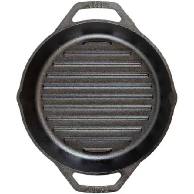Lodge 12" Cast Iron Dual Handle Grill Pan