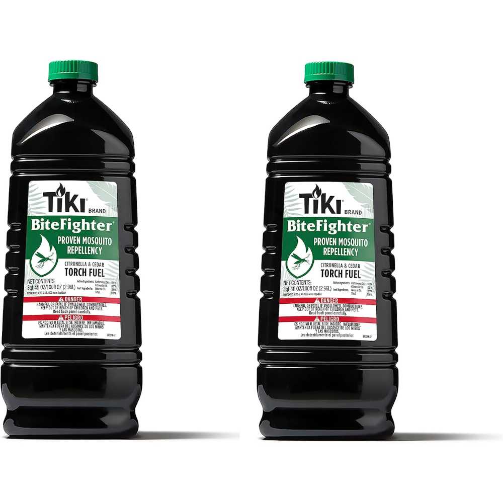 2-Pack Tiki BiteFighter Mosquito Repellent Torch Fuel, 100 oz.
