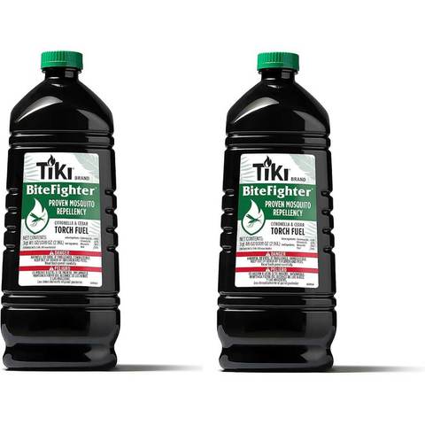 2-Pack Tiki BiteFighter Mosquito Repellent Torch Fuel, 100 oz.