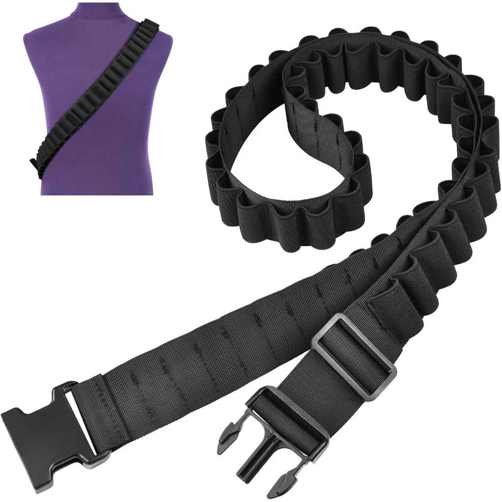 EZshoot 56-Shell Shotgun Shell Bandolier (12 or 20 Gauge)