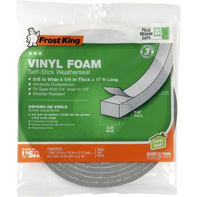 Frost King Vinyl Foam Self-Stick Weatherseal (3/4" x 1/2" x 10')