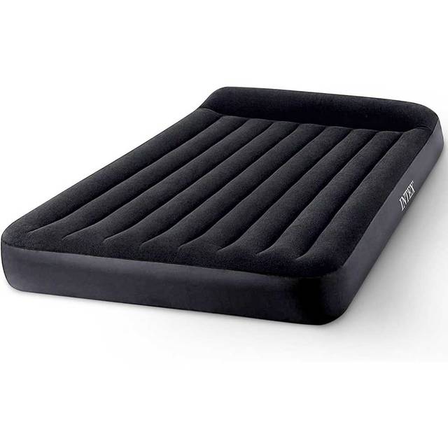 Intex Dura-Beam Pillow Rest Classic Queen Air Mattress w/ Internal Pump