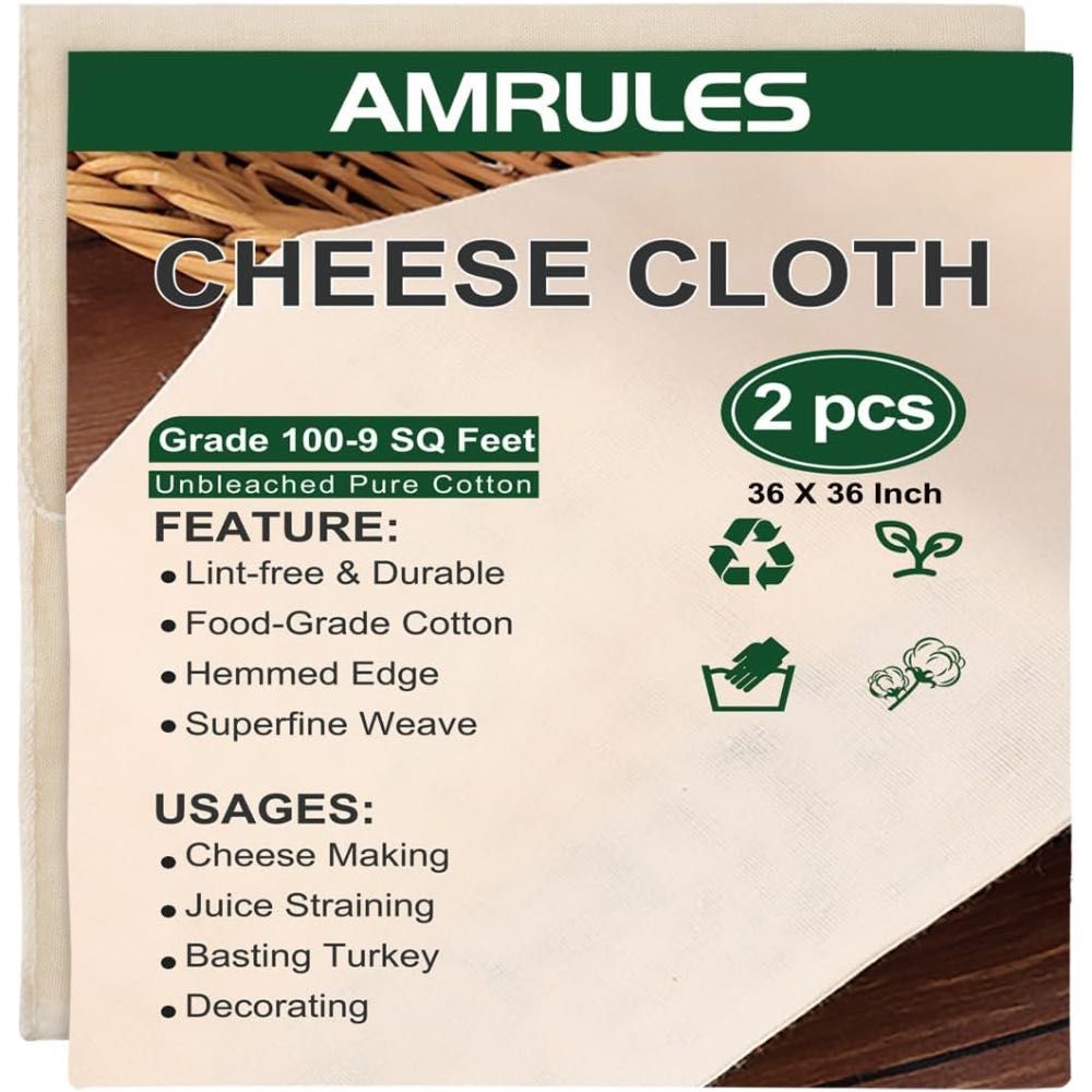 2-Pack Amrules XL 36" x 36" Cheeseclothes
