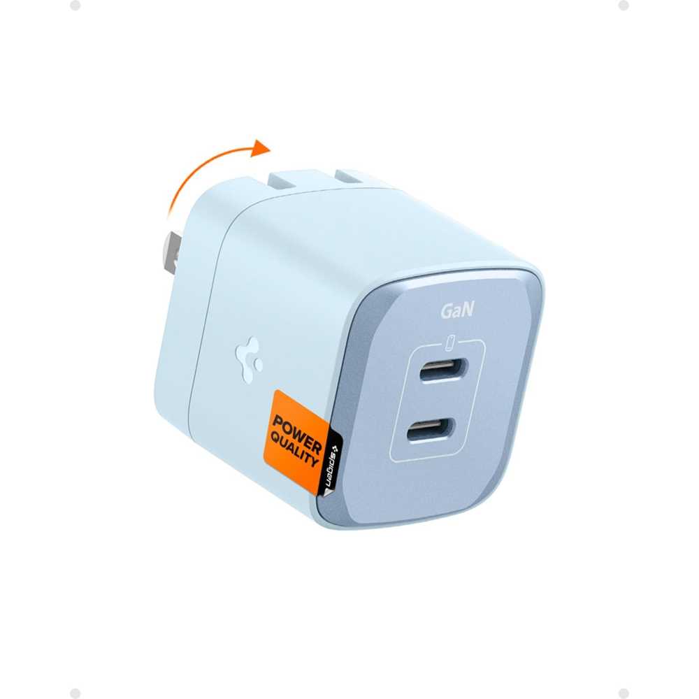Spigen GaN III 35W Dual-Port USB-C Foldable Wall Charger