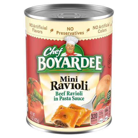 Chef Boyardee Mini Beef Ravioli, 15 oz.