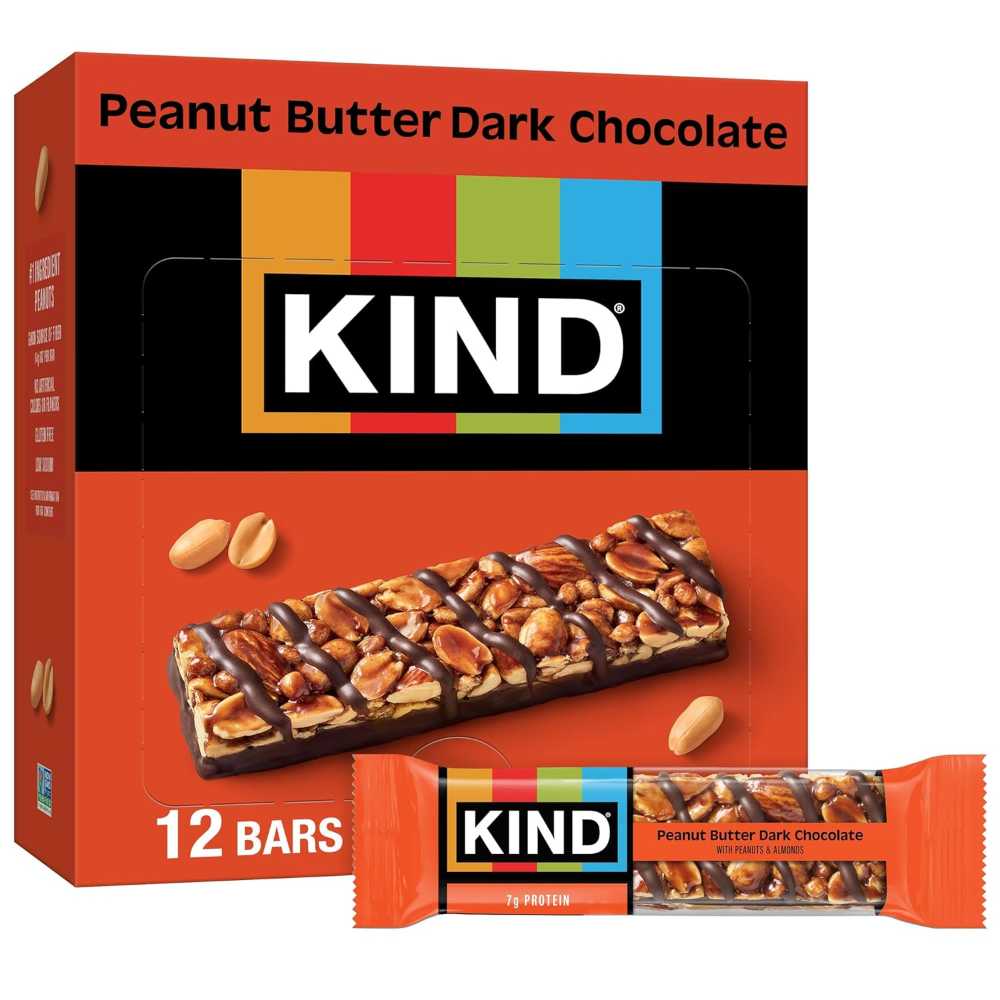 12-Pack KIND Healthy Snacks Bars (Peanut Butter Dark Chocolate)