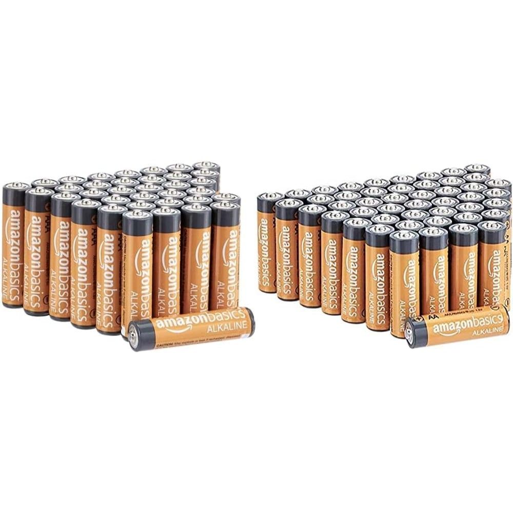 Bundle Deal: Amazon Basics 48-Pack AA Batteries + 36-Pack AAA Batteries