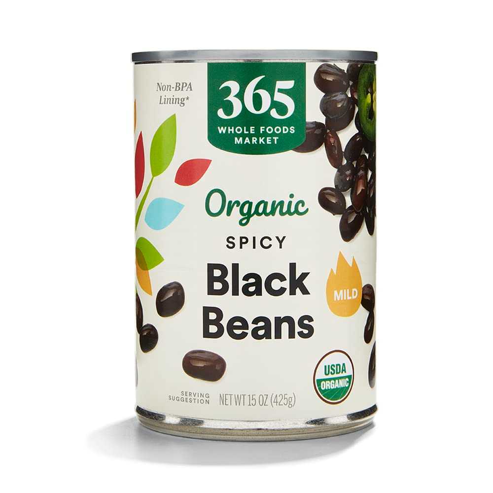 365 Whole Foods Market Organic Spicy Black Beans, 15.5 oz.