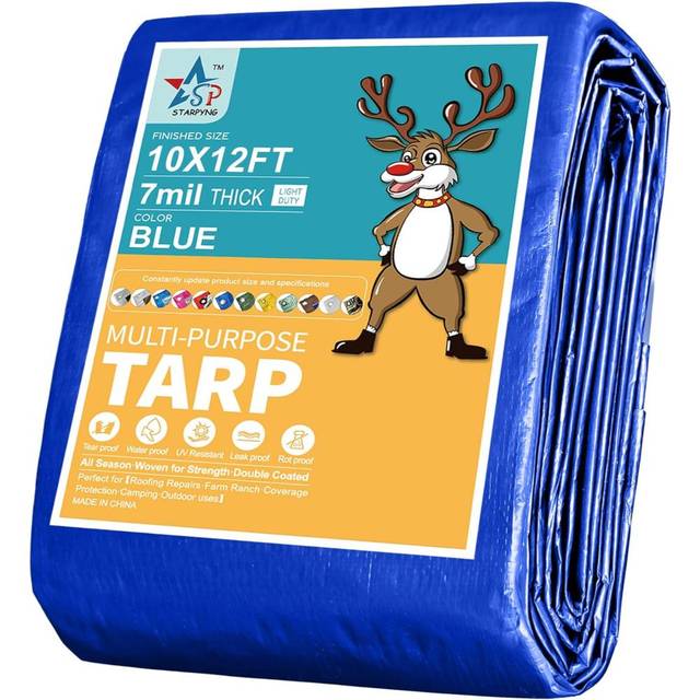 Starpyng 10' x 12' Tarp (Blue, 7 Mil)