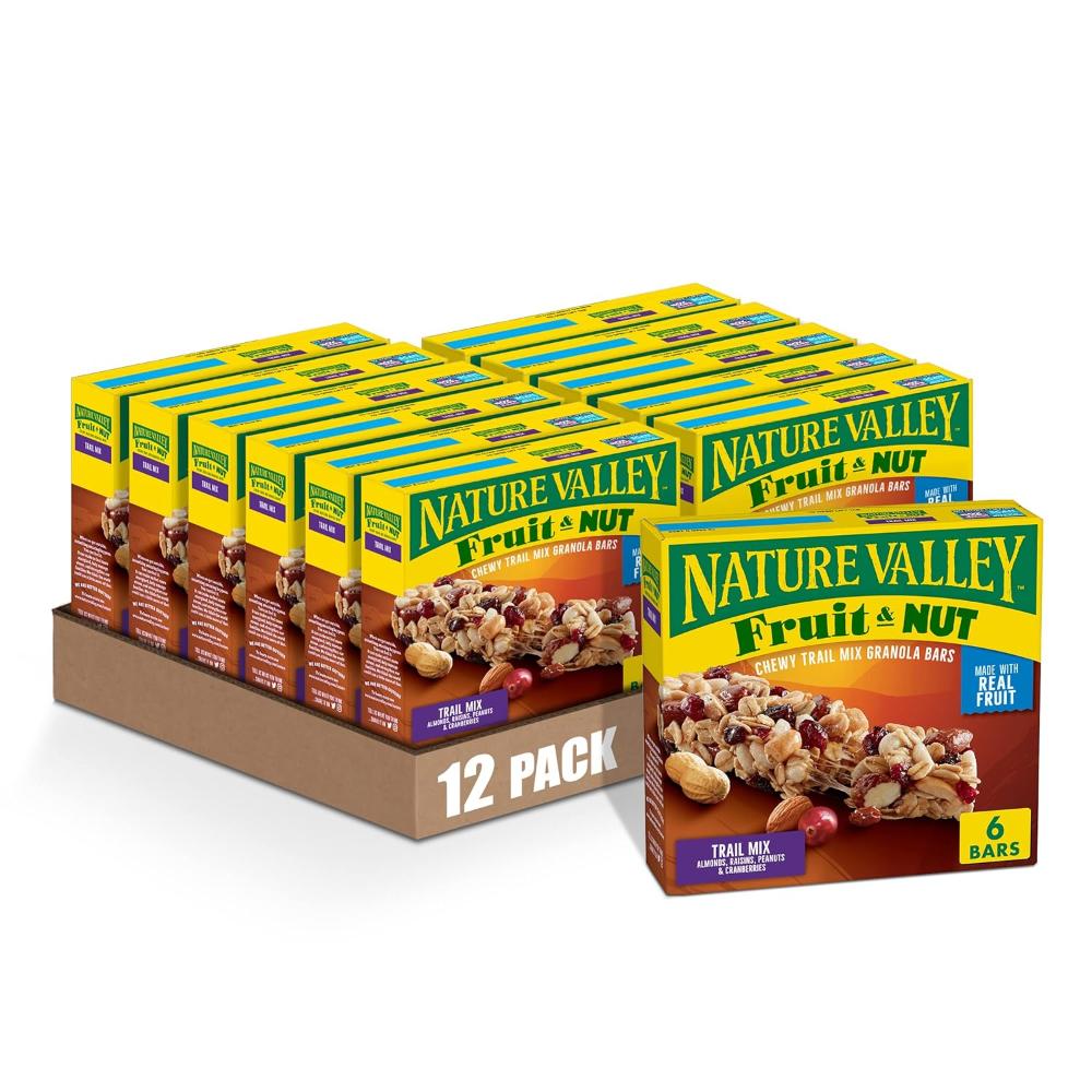 72-Pack Nature Valley Chewy Fruit and Nut Granola Bar (Trail Mix)