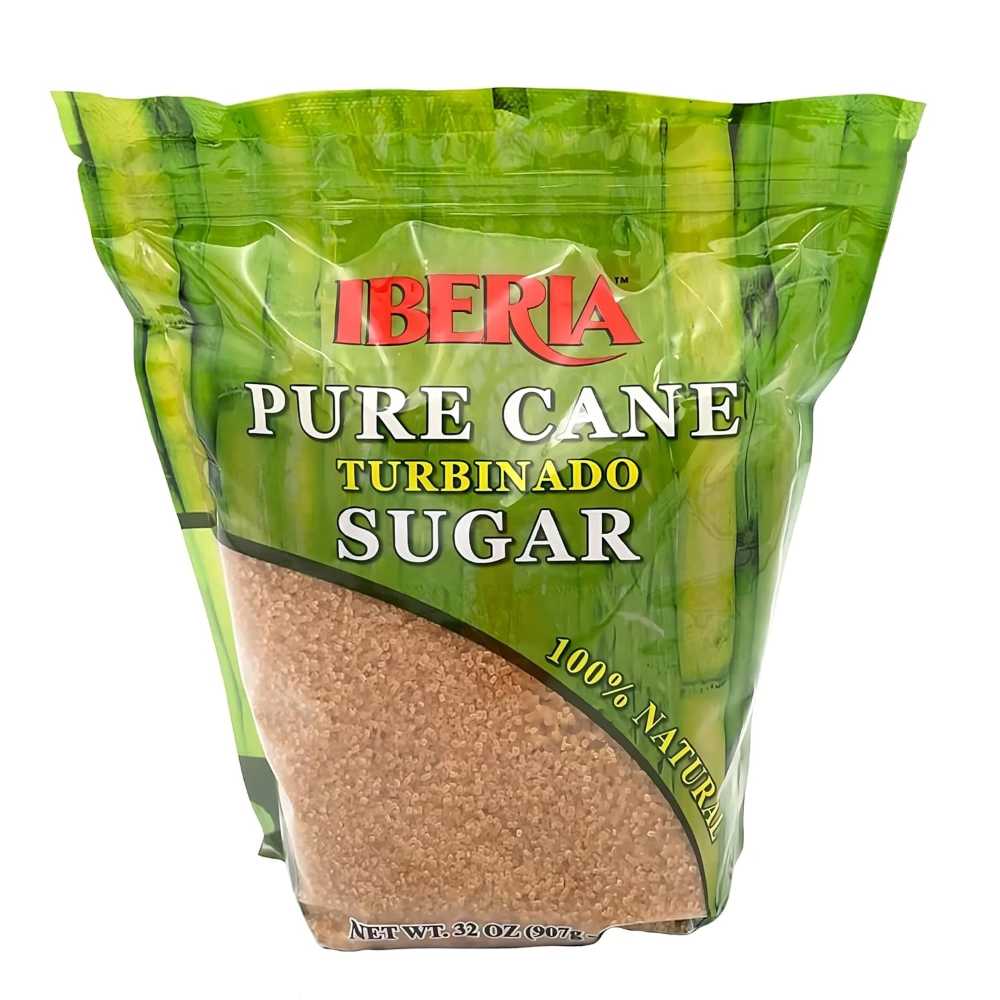Iberia Turbinado Pure Cane Raw Sugar, 32 oz.