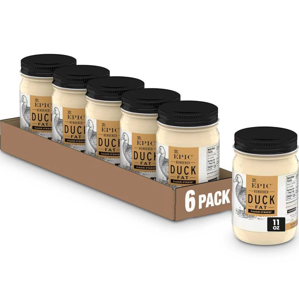 6-Pack EPIC Rendered Duck Fat, 11 oz. ($4.05 / Each)