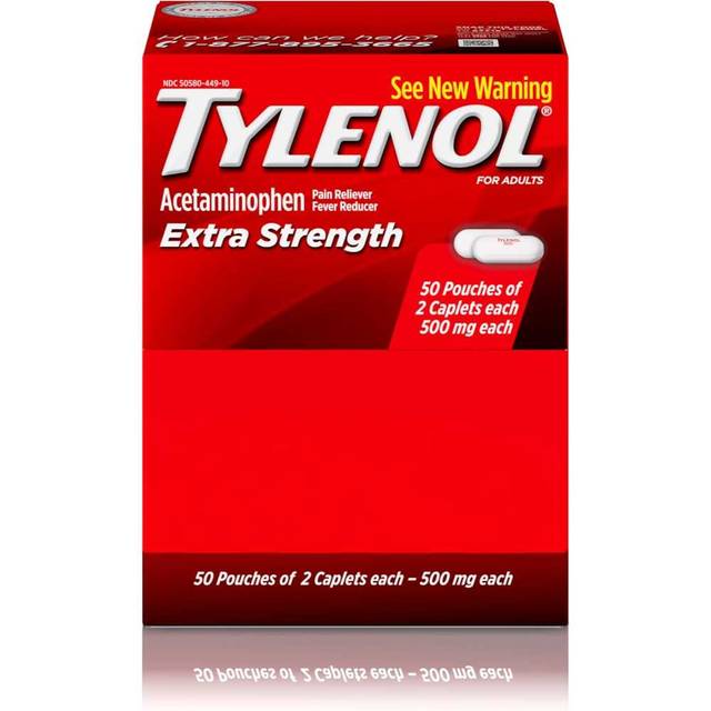 100-Pack Tylenol Extra Strength Acetaminophen 500mg Caplets