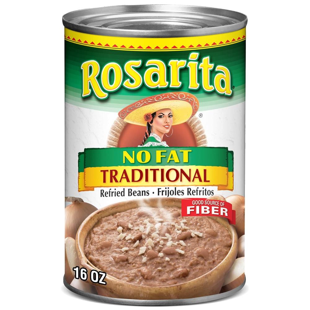 Rosarita No Fat Traditional Refried Beans, 16 oz.