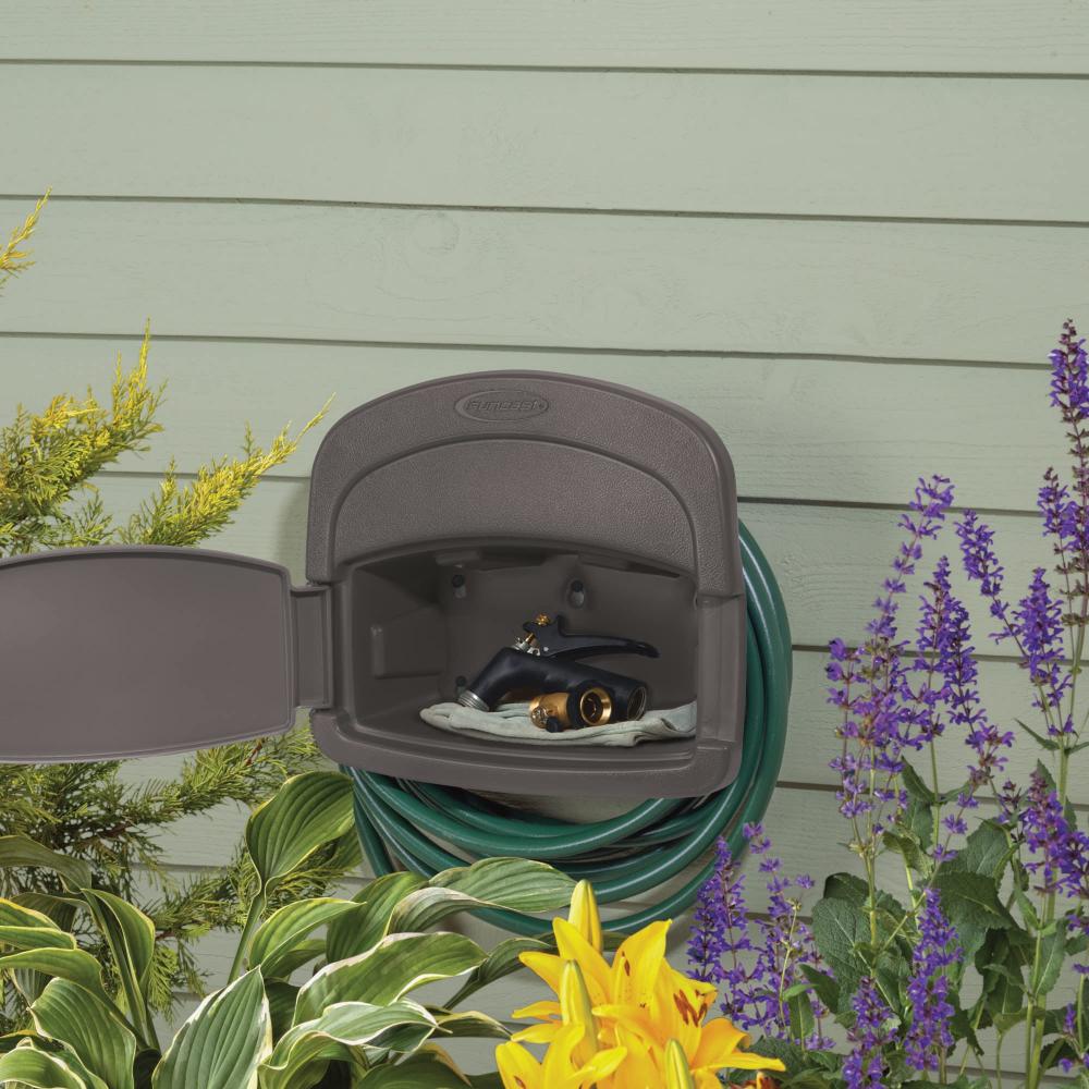 Suncast Deluxe Hose Hanger w/ Storage Compartment