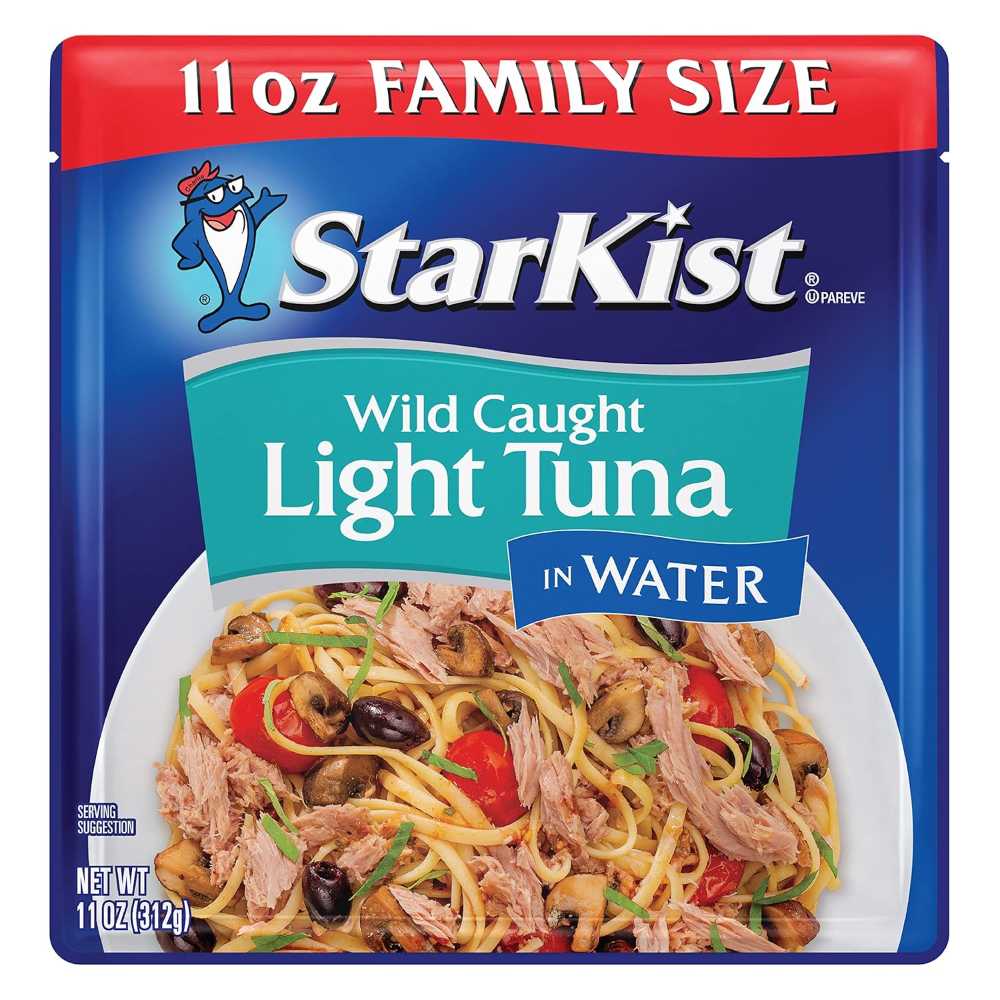 StarKist Chunk Light Tuna in Water Pouch, Family Size 11 oz.
