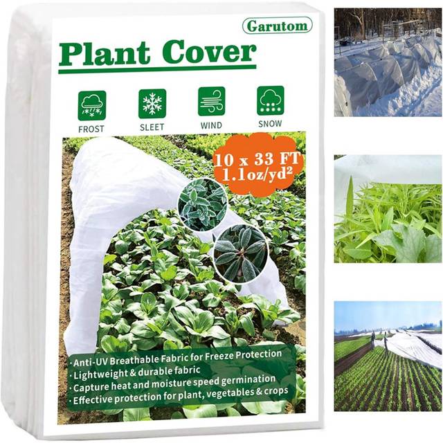 Garutom 10' x 33' Freeze Protection Frost Cloth for Plants
