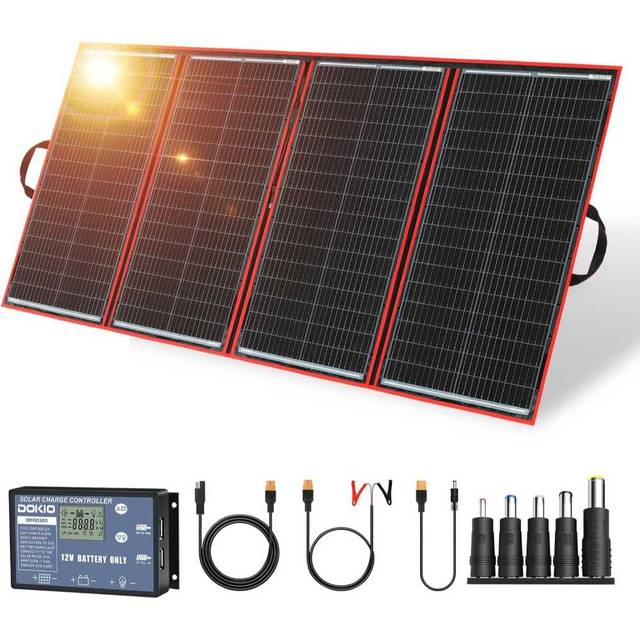 Dokio 300W Portable Solar Panel Kit w/ Controller + Cables