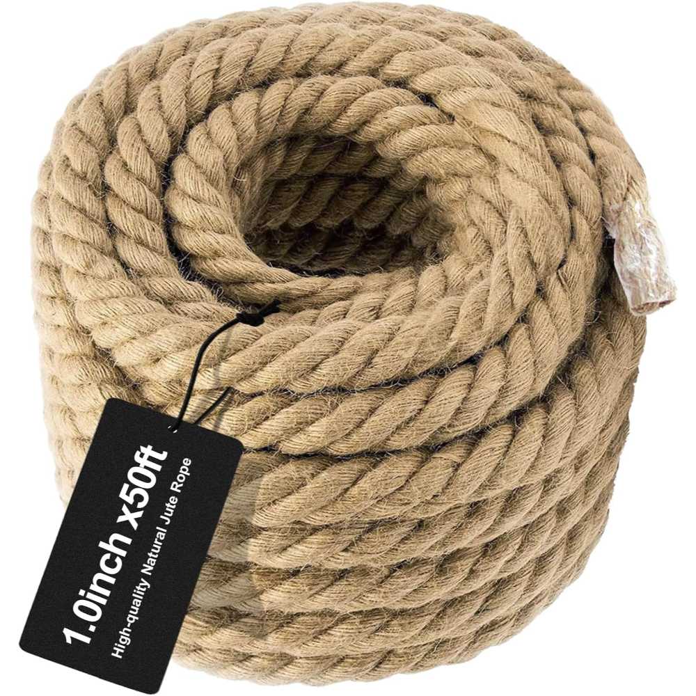 Keepark 50' x 1" Jute Rope