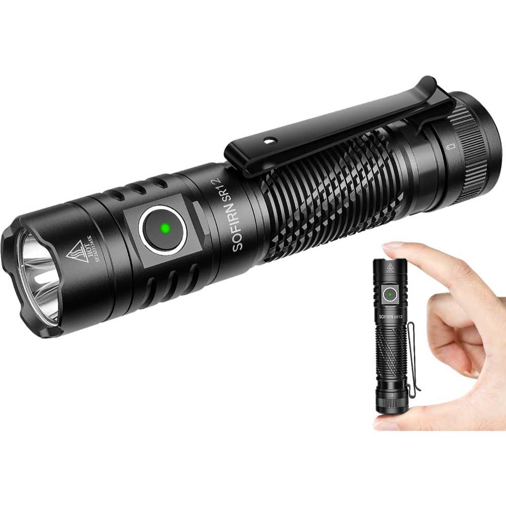 Sofirn SR12 1450-Lumens USB-C Rechargeable Flashlight