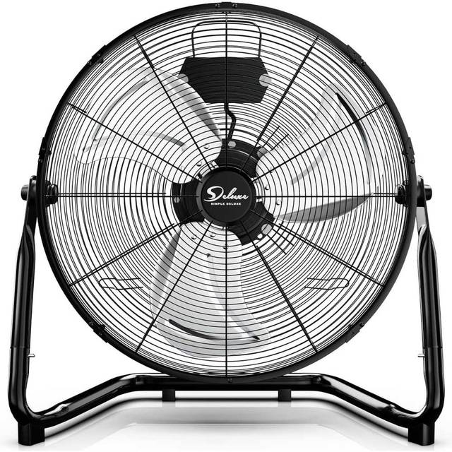 Simple Deluxe 20" High-Velocity Heavy-Duty Industrial Floor Fan