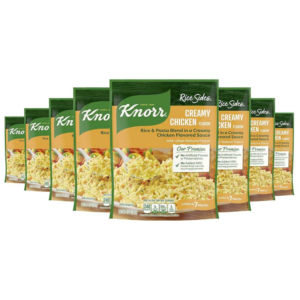 8-Pack Knorr Creamy Chicken Rice Sides, 5.7 oz.